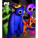 Blue green orange purple red