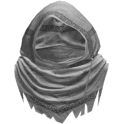 White Sorcerer Distressed Rune Hood