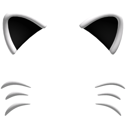 white & black cute cat filter Roblox item
