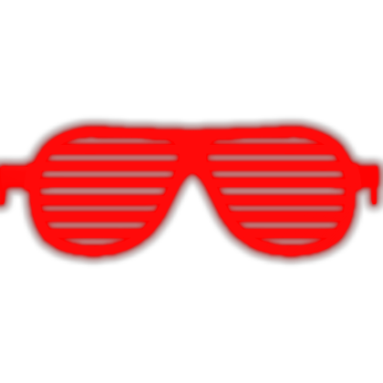 [GLOWING] Red Shutter Shades