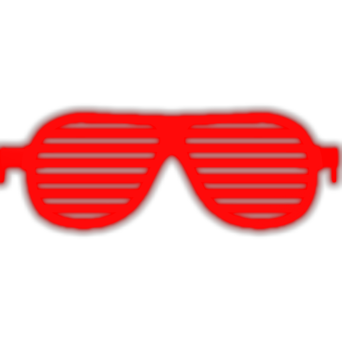 [GLOWING] Red Shutter Shades