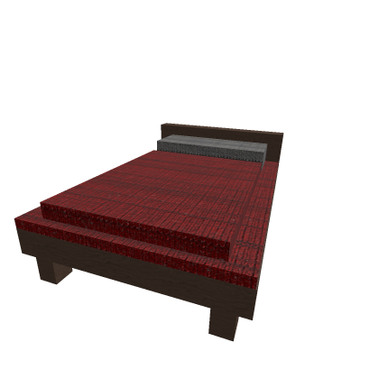 Low poly bed ( you can LAY DOWN) (script)