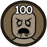 Reach Day 100 Roblox badge thumbnail