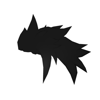 Black Messy Spiked Hair Roblox item