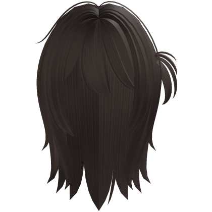 ♡ sweet overgrown vkei hair w/ ponytail in brown Roblox item
