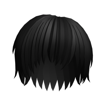 Black Scene Emo Messy Anime Hair Roblox item