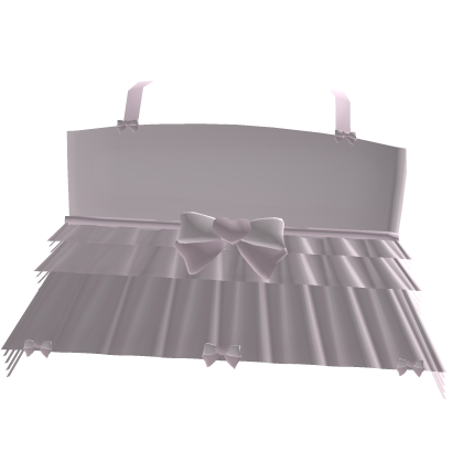 ♡ Cute ruffle bow pink dress Roblox item
