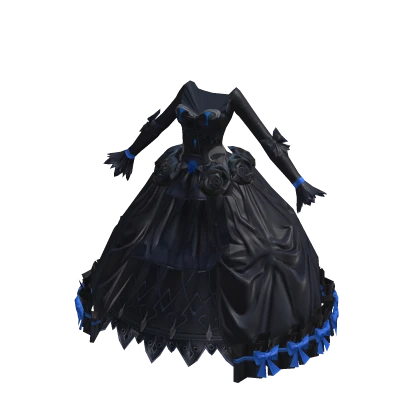 ✨Victorian Gothic Rose Bloom Ball Gown-Black | Roblox Item