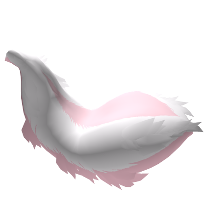 big soft pastel pink skunk tail