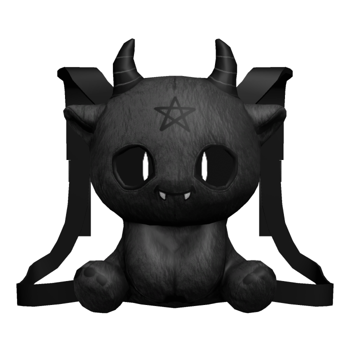 Cute Black Demon Backpack w/ Following Eyes [1.0]