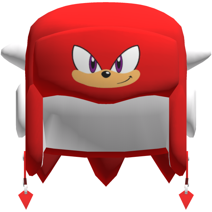 Knuckles The Echidna Hat Y2K Ushanka