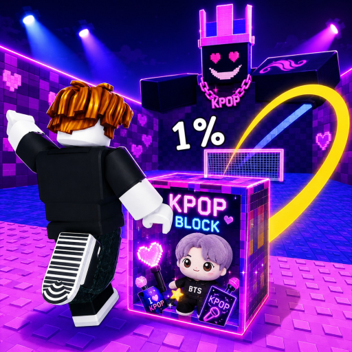Kick a lucky block for Kpop