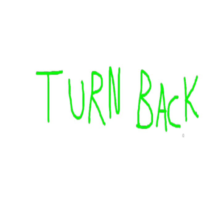 TURN BACK (green) graffiti Roblox decal