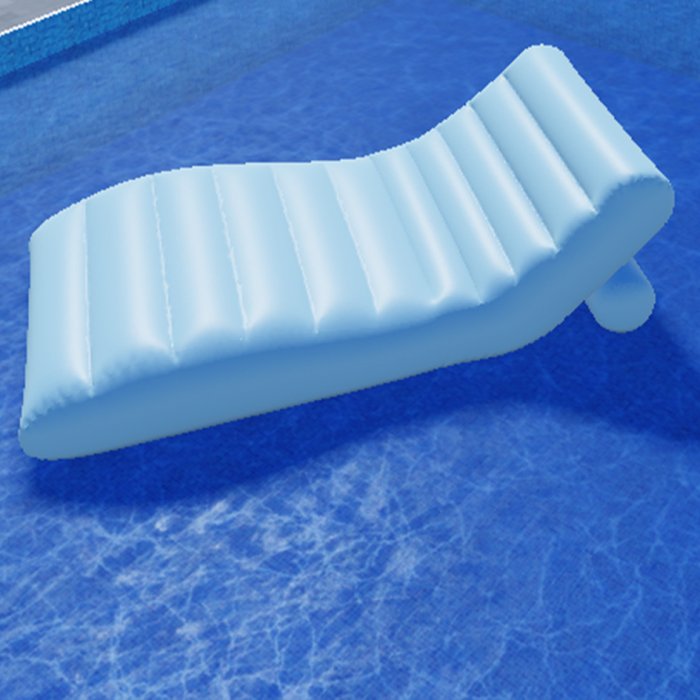 Inflatable chaise lounge chair pool float preview 2