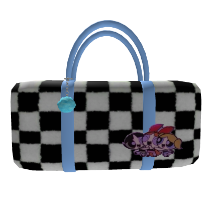 Blue Powerpuff Girls Fuzzy Duffle Travel Bag thumbnail