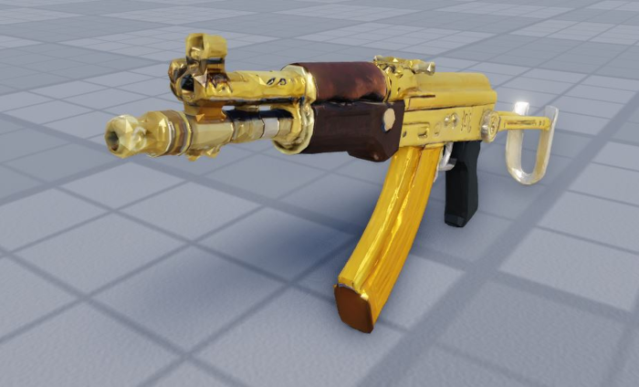 (WORKING GUN) Rifle AK104 GOLD EDITION Tool [PBR] preview 3