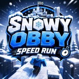 Snowy Obby speed run icon