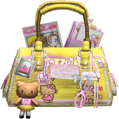 Yellow Gyaru Manga School Bag Mcbling 2000s