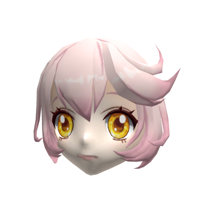 Pink Hair Anime Mask Roblox item