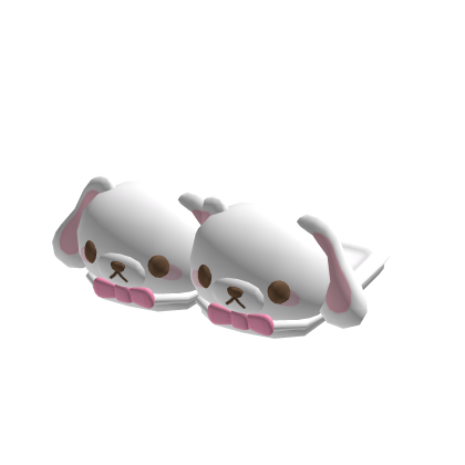 kawaii white sugar bunny slippers