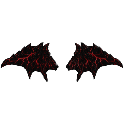 (NEW) Lava Red Molten Lava Wings Addon (PBR) thumbnail