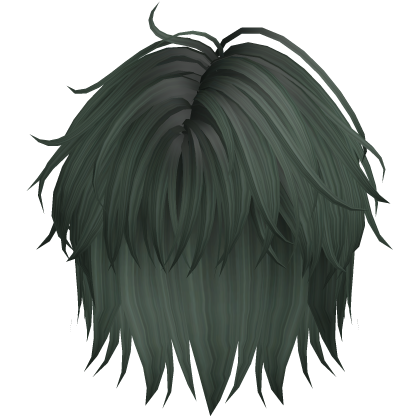 💚 Dark Green Emo Boy Wispy Hair thumbnail
