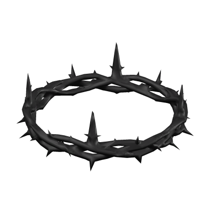 Black Thorn Crown Roblox item