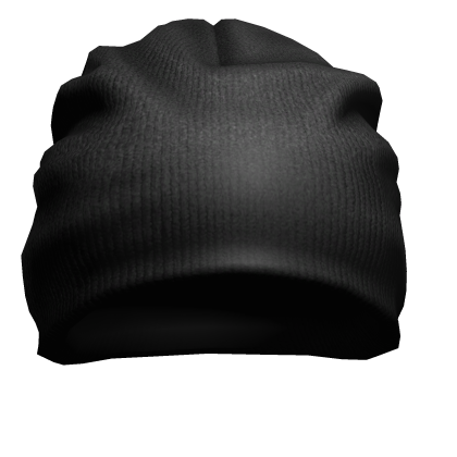 Plain Black Beanie Roblox item