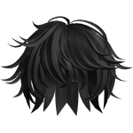 Black Messy Boy Hair