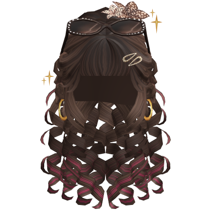 Brown Y2K Layered Curly Pigtails Hair
