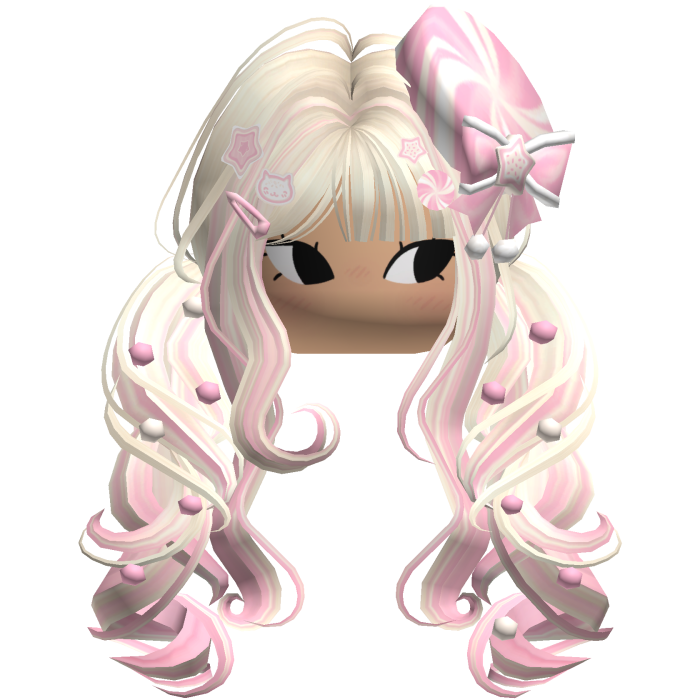 ♡ Christmas Peppermint Pigtails (Pink Beige)