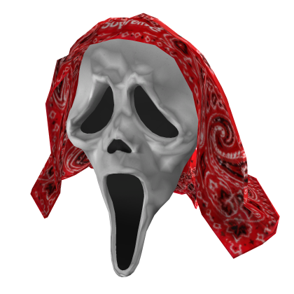 Scary Mask + Red Bandana
