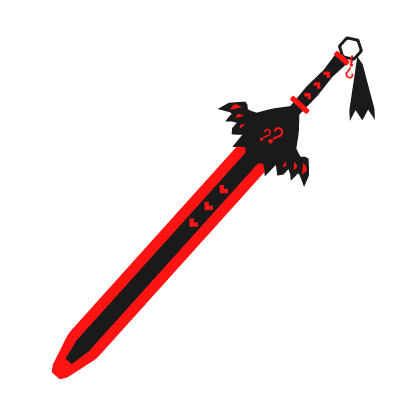 ❔ Emissive Red Glowing Mystery Sword