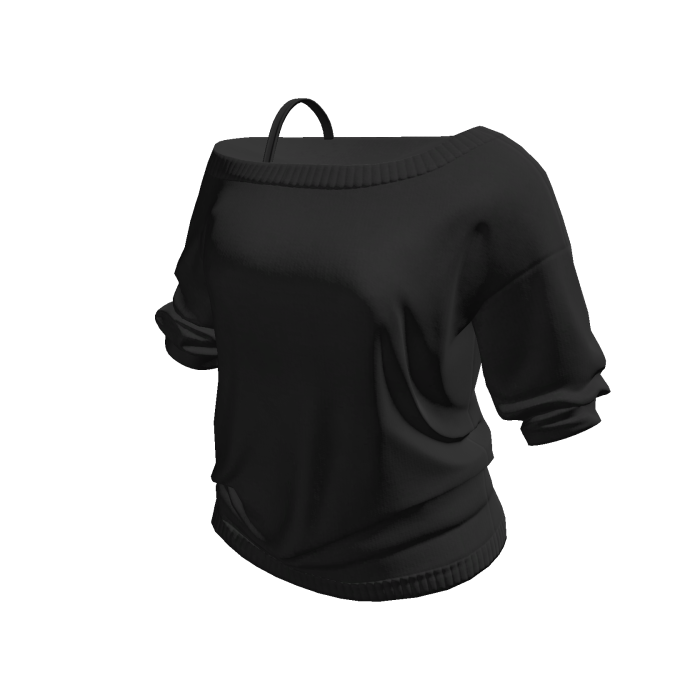 Off Shoulder Black Shirt