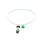 🍏 [3.0] glumjulug necklace w apple & jammy 🍏
