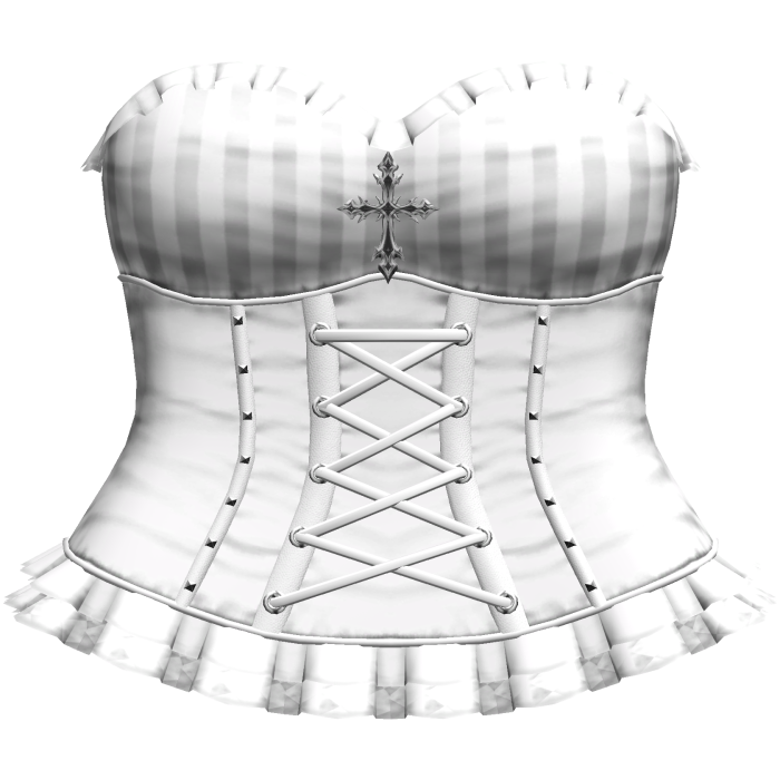 Gothic Emo White Pinstripe Clown Dress