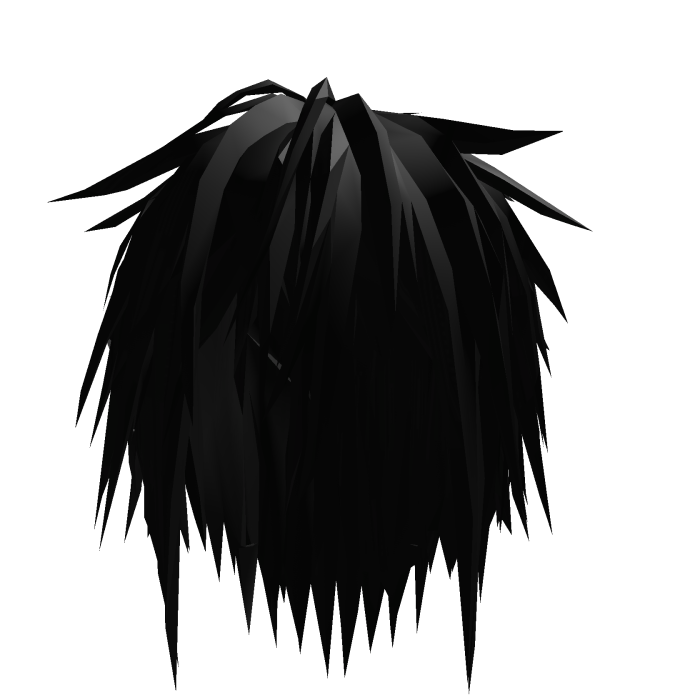 Black Messy Spiky Hair