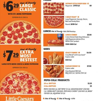 Little Caesars menu