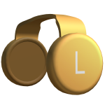 ✅ Gold Clockwork Headphones