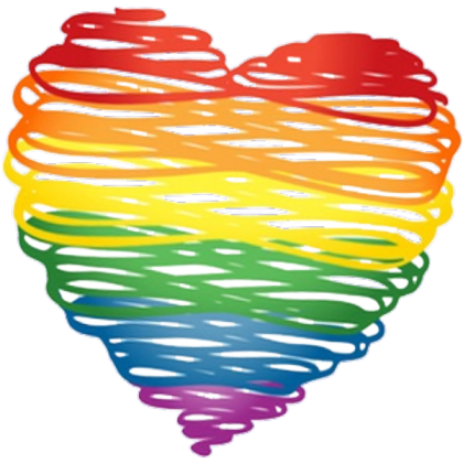 LGBT Heart (Transparent) Roblox decal
