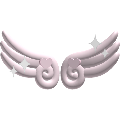 Cute Angel Wing Heart Sparkle Kawaii Soft Y2K Pink