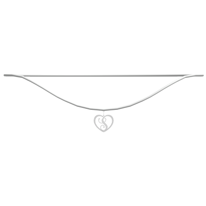 ♡ s heart initial necklace 1.0
