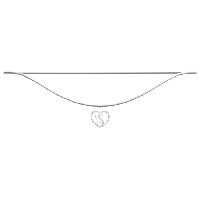 ♡ s heart initial necklace 1.0