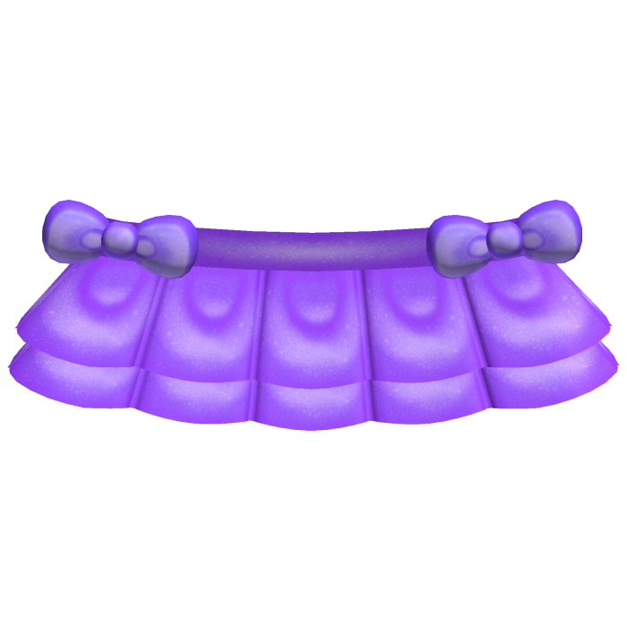 ♡ bright purple tweencore bow skirt