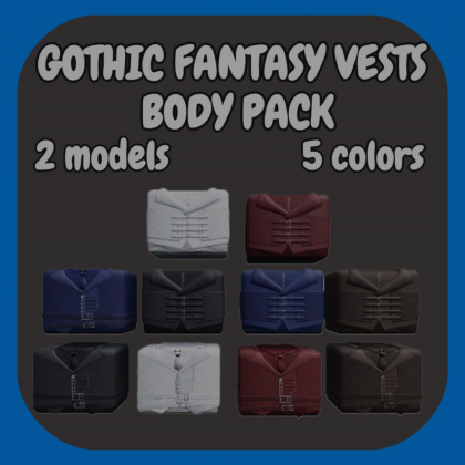[R15] Gothic fantasy vests body
