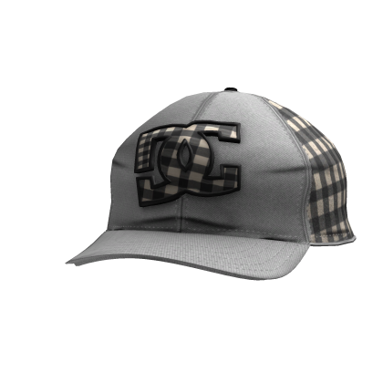 White Plaid Baseball cap Roblox item