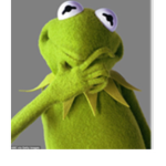 Peppa pig and Kermit
