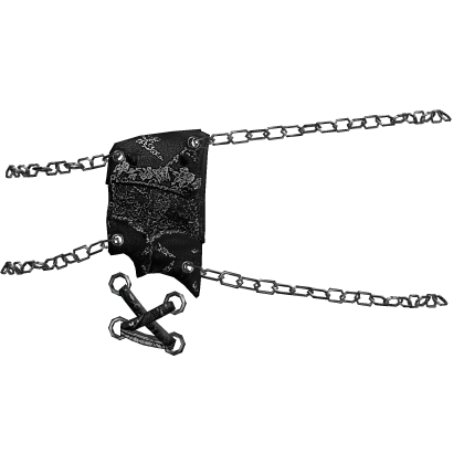 vampy bat eyepatch in black // ҂,..,x