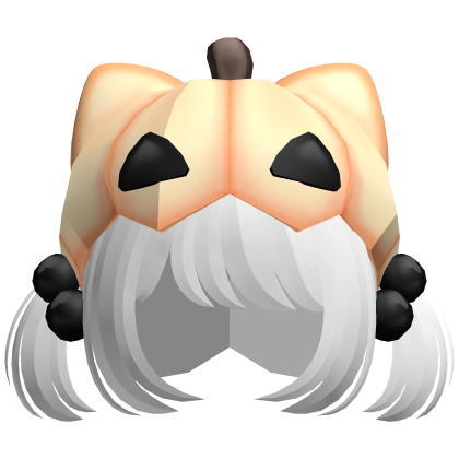 ♡ Halloween Pumpkin hat white hair
