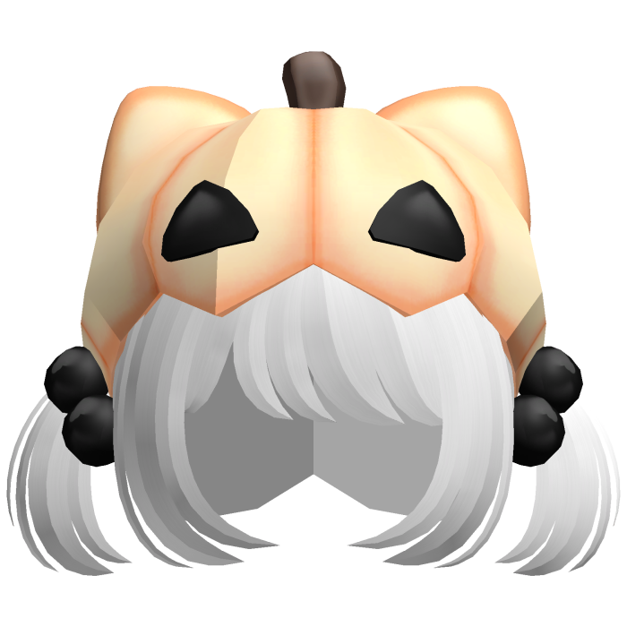 ♡ Halloween Pumpkin hat white hair